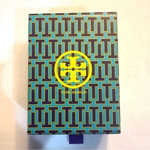 Tory Burch Geometric Blue and Yellow Gift Box